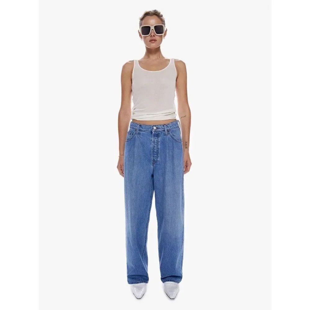 NWT MOTHER SNACKS JEANS Sz 33 THE PLEATED FUN DIP ANKLE NOTHING ELSE LIKE IT